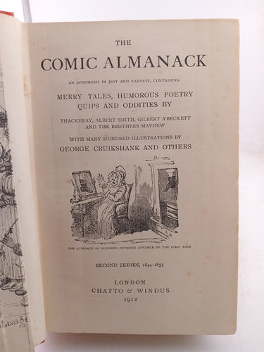 The comic almanack (etc.) first and second series 1835-43 1844-53 2 volumes by George Cruikshank
