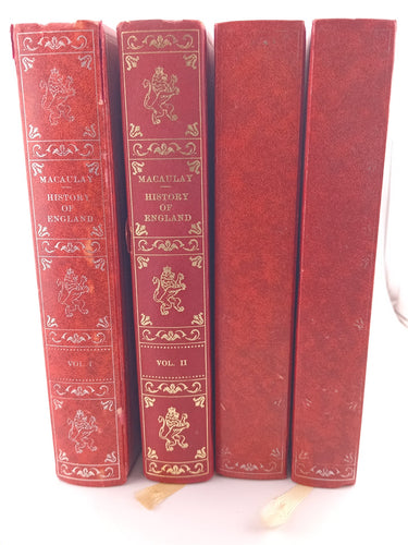 History of England (4 volumes) by Lord Macaulay