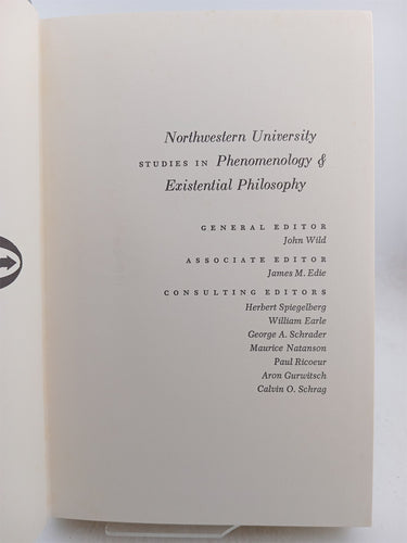 Husserl: An Analysis of His Phenomenology by John Wild (Editor)