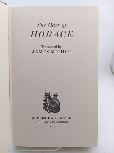 The Odes of Horace by unknown