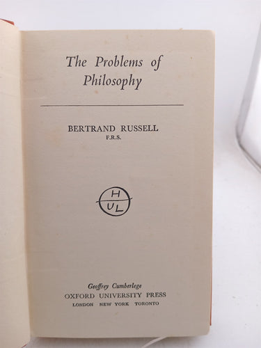The Problems of Philosophy (HUL)  by Bertrand Russell