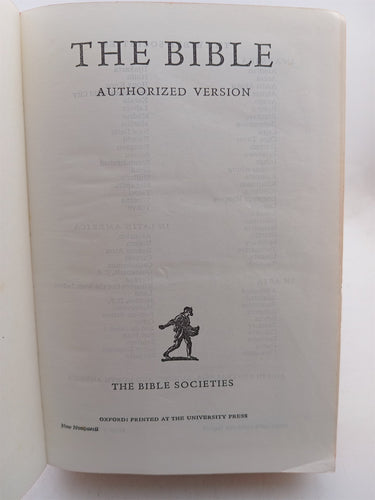 The Bible: Authorized Version by The Bible Societies