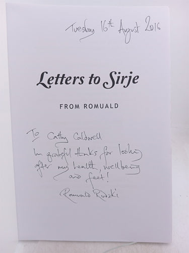 Print Books - Letters to Sirje from Romuald by Romuald Rudzki - Book Express