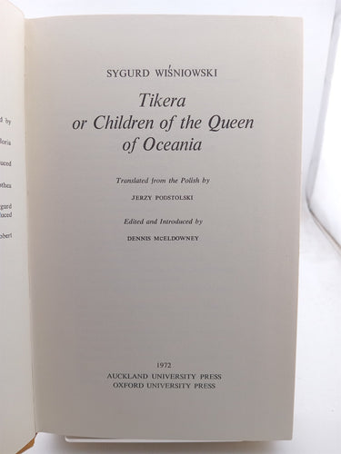 Tikera or Children of the Queen of Oceania by Sygurd Wisniowski