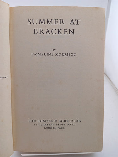Print Books - Summer at Bracken (The Romance Book Club) by Emmeline Morrison - Book Express
