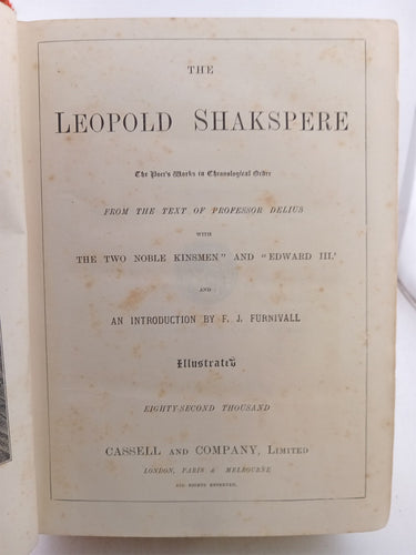 The Leopold Shakspere by Leopold