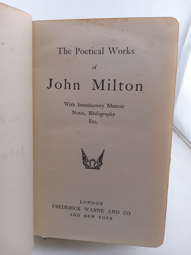 The Poetical Works of John Milton by John Milton