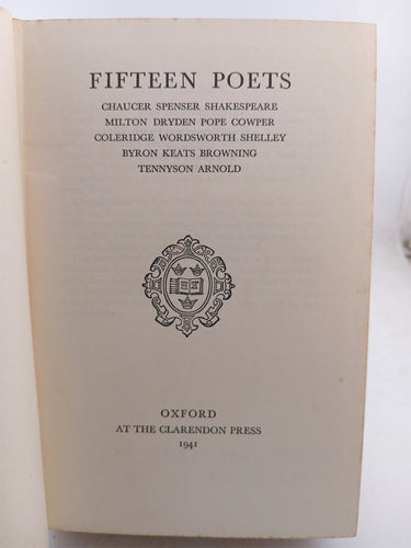 Fifteen Poets (1941) by Various Authors