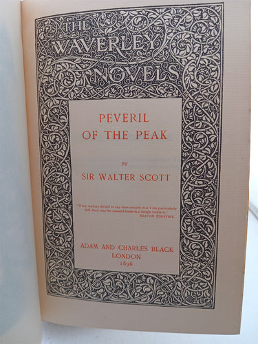 Peveril of the Peak (The Waverley Novels Volume XV) by Walter Scott