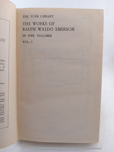 The Works of Ralph Waldo Emerson (Volume 1) (The York Library) by Ralph Waldo Emerson