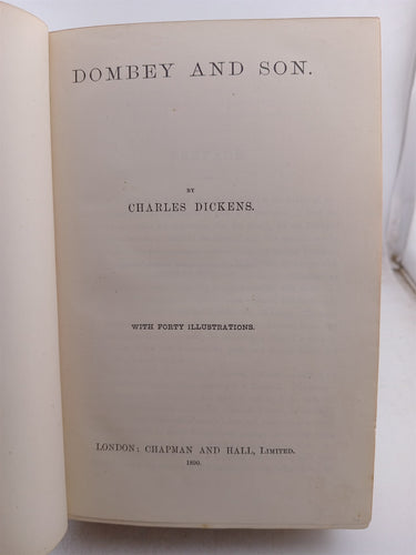 Dombey and Son (Chapman and Hall 1890) by Charles Dickens