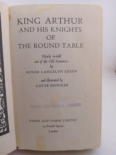King Arthur and His Knights of the Round Table by Roger Lancelyn Green