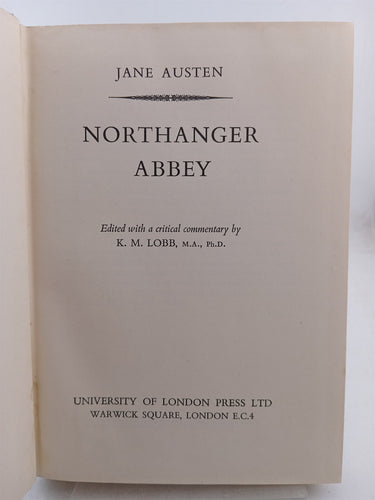 Northanger Abbey by Jane Austen