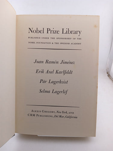 Nobel Prize Library by Juan Ramon Jimenez,Erik Axel Karlfeldt,Par Lagerkvist,Selma Lagerlof