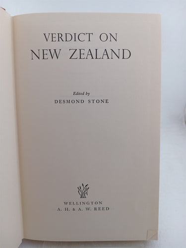 Verdict on New Zealand by Desmond Stone (Editor)