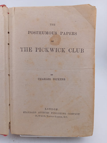 The Posthumous Papers of the Pickwick Club by Charles Dickens - Book Express - Used Print Books