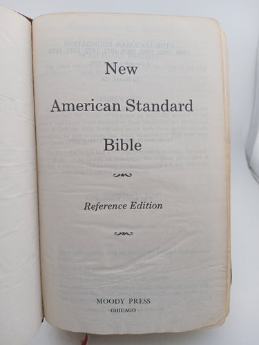 New American Standard Bible (Reference Edition) by The Lockman Foundation - Book Express - Used Print Books