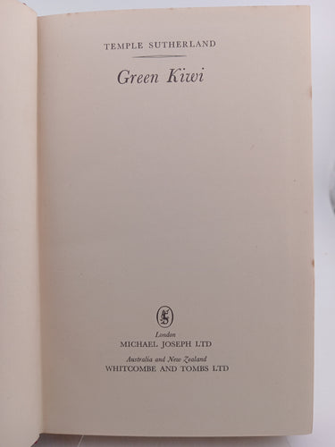 Green Kiwi by Temple Sutherland - Book Express - Used Print Books