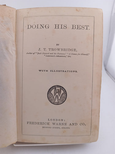 Doing His Best by J. T. Trowbridge