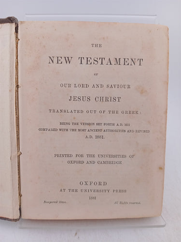 The New Testament : Revised Version by Oxford University Press