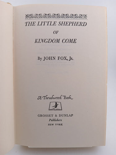 The Little Shepherd of Kingdom Come by John Fox