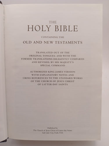 The Holy Bible: Containing the Old and New Testaments by Latter-Day Saints - Book Express - Used Print Books