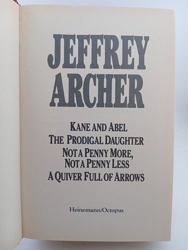 Jeffrey Archer (Four Complete Novels) by Jeffrey Archer