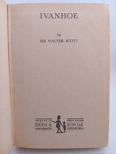 Ivanhoe by Walter Scott