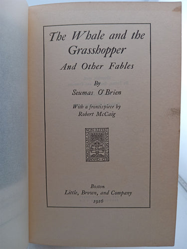 The Whale and the Grasshopper by Seumas O'Brien