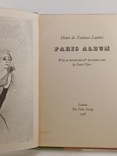 Paris Album by Henri de Toulouse-Lautrec