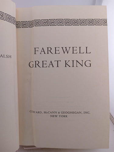 Farewell Great King by Jill Paton Walsh