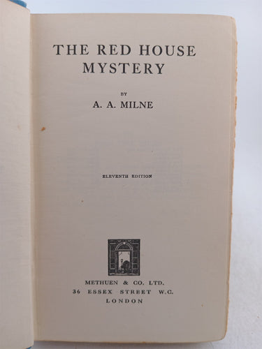 The Red House Mystery by A. A. Milne