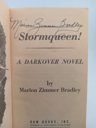 Print Books - Stormqueen (SIGNED BY AUTHOR) by Marion Zimmer Bradley - Book Express