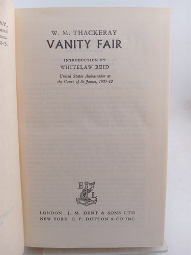 Vanity Fair (Everyman's Library 298) by William Makepeace Thackeray
