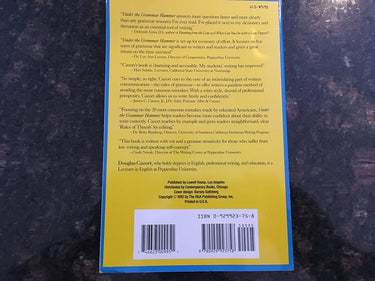 UNDER THE GRAMMAR HAMMER cover image