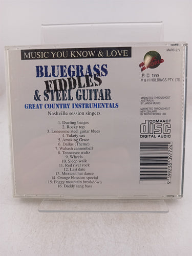 Bluegrass Fiddles & Steel Guitar Great Country Instrumentals [CD] by Nashville Session Singers